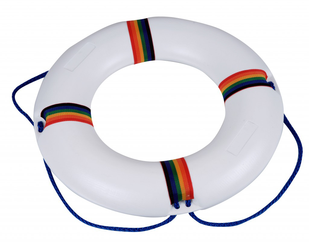 SWIMMING POOL LIFE SAVE RING 21" PLASTIC